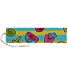 Summer Fruits Patterns Roll Up Canvas Pencil Holder (l)