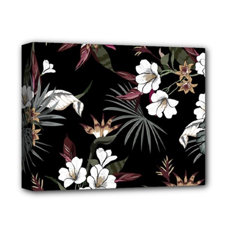 Beautiful Artistic Dark Tropical Pattern Deluxe Canvas 14  X 11  (stretched) by Vaneshart