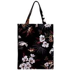 Beautiful Artistic Dark Tropical Pattern Zipper Classic Tote Bag by Vaneshart