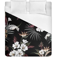 Beautiful Artistic Dark Tropical Pattern Duvet Cover (california King Size) by Vaneshart