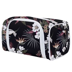 Beautiful Artistic Dark Tropical Pattern Toiletries Pouch by Vaneshart