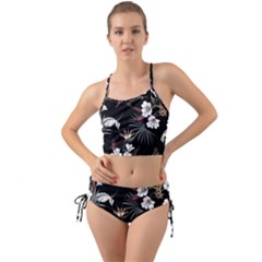 Beautiful Artistic Dark Tropical Pattern Mini Tank Bikini Set by Vaneshart