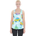 Transport Toy Seamless Pattern Piece Up Tank Top View1