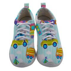 Transport Toy Seamless Pattern Women Athletic Shoes