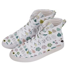 Cute Flowers Plants Big Collection Women s Hi-top Skate Sneakers by Vaneshart