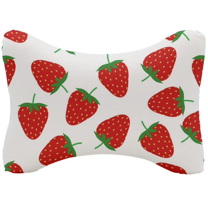 Seamless Pattern Fresh Strawberry Seat Head Rest Cushion