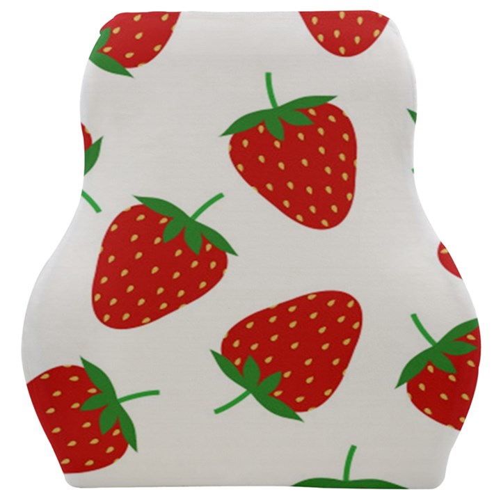 Seamless Pattern Fresh Strawberry Car Seat Velour Cushion 