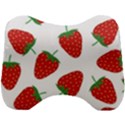 Seamless Pattern Fresh Strawberry Head Support Cushion View1