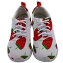 Seamless Pattern Fresh Strawberry Mens Athletic Shoes View1