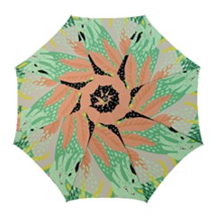 Abstract Seamless Pattern With Tropical Leaves Hand Draw Texture Vector Golf Umbrellas by Vaneshart