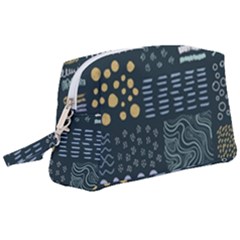 Mixed Background Patterns Wristlet Pouch Bag (large) by Vaneshart