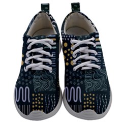 Mixed Background Patterns Mens Athletic Shoes by Vaneshart