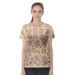 Leopard Print Women s Sport Mesh Tee