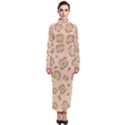 Leopard Print Turtleneck Maxi Dress View1