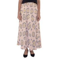 Leopard Print Flared Maxi Skirt by Sobalvarro