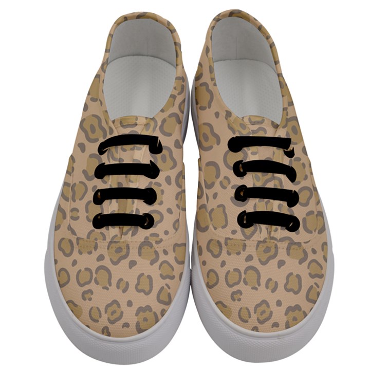 Leopard Print Men s Classic Low Top Sneakers