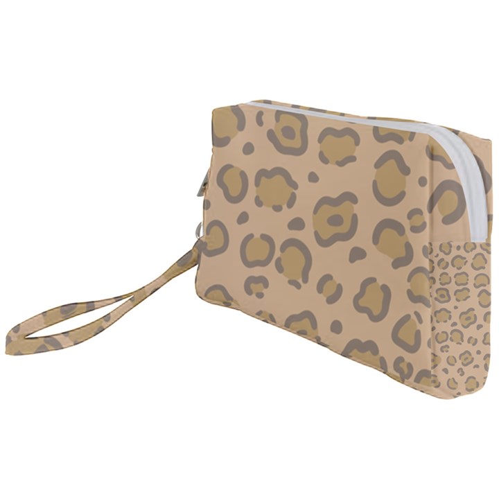 Leopard Print Wristlet Pouch Bag (Small)