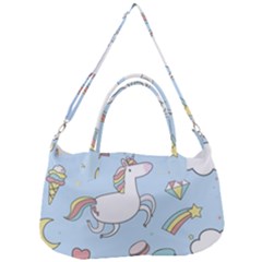 Unicorn Seamless Pattern Background Vector Removal Strap Handbag by Sobalvarro