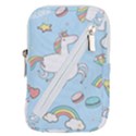 Unicorn Seamless Pattern Background Vector Belt Pouch Bag (Large) View1