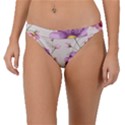 Vector Hand Drawn Cosmos Flower Pattern Band Bikini Bottom View1