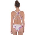 Vector Hand Drawn Cosmos Flower Pattern Criss Cross Bikini Set View2