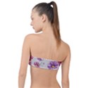 Vector Hand Drawn Cosmos Flower Pattern Classic Bandeau Bikini Top  View2