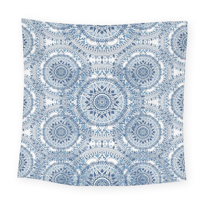 Boho Pattern Style Graphic Vector Square Tapestry (Large)