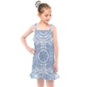 Boho Pattern Style Graphic Vector Kids  Overall Dress View1