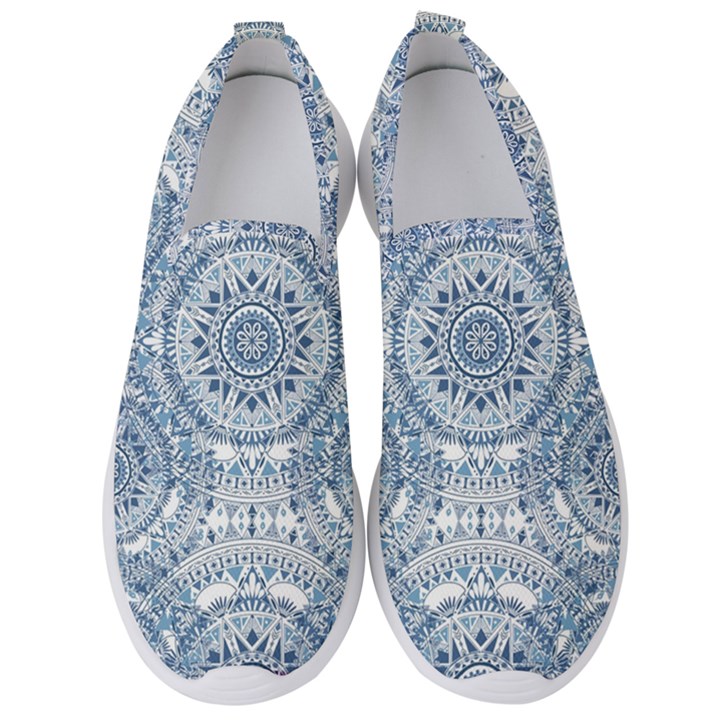 Boho Pattern Style Graphic Vector Men s Slip On Sneakers