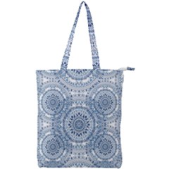 Boho Pattern Style Graphic Vector Double Zip Up Tote Bag by Sobalvarro