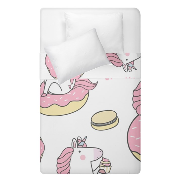 Unicorn Seamless Pattern Background Vector (1) Duvet Cover Double Side (Single Size)