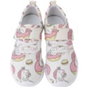 Unicorn Seamless Pattern Background Vector (1) Men s Velcro Strap Shoes View1