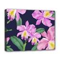 Vector Hand Drawn Orchid Flower Pattern Deluxe Canvas 20  x 16  (Stretched) View1