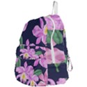 Vector Hand Drawn Orchid Flower Pattern Foldable Lightweight Backpack View4