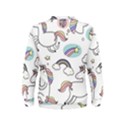 Cute Unicorns With Magical Elements Vector Kids  Sweatshirt View2