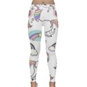 Cute Unicorns With Magical Elements Vector Classic Yoga Leggings View1