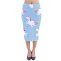 Unicorn Seamless Pattern Background Vector (2) Velvet Midi Pencil Skirt View1