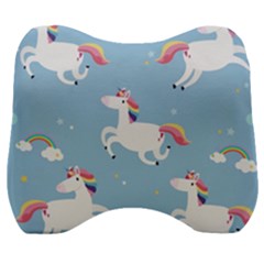 Unicorn Seamless Pattern Background Vector (2) Velour Head Support Cushion by Sobalvarro