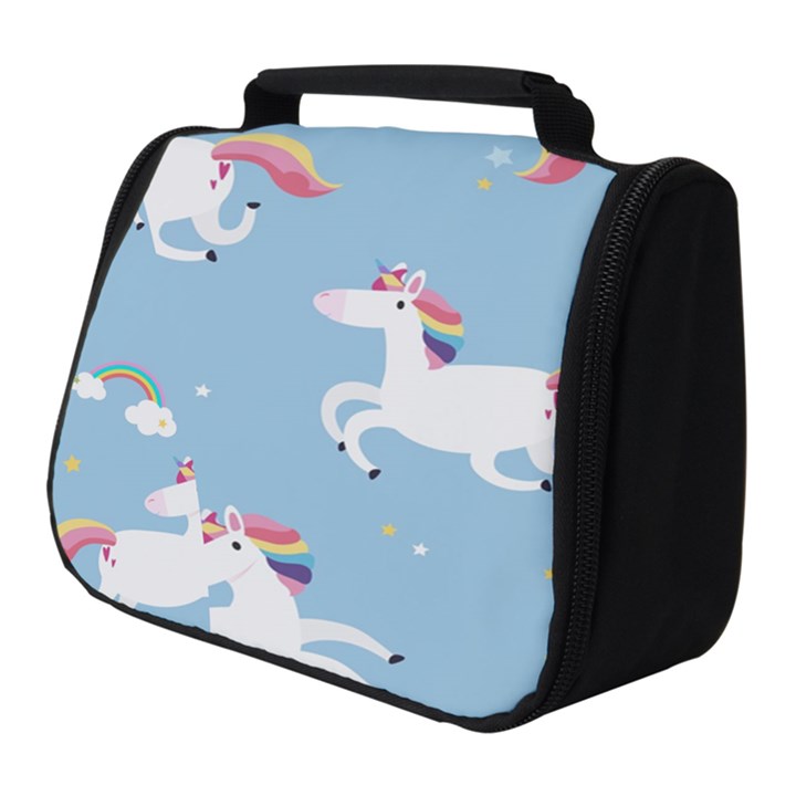 Unicorn Seamless Pattern Background Vector (2) Full Print Travel Pouch (Small)