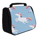 Unicorn Seamless Pattern Background Vector (2) Full Print Travel Pouch (Small) View2