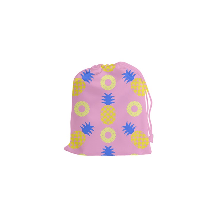 Pop Art Pineapple Seamless Pattern Vector Drawstring Pouch (XS)