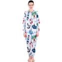 Seamless Pattern Nautical Icons Cartoon Style OnePiece Jumpsuit (Ladies)  View1