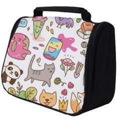 Set Kawaii Doodles Full Print Travel Pouch (big) by Vaneshart