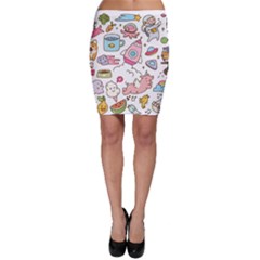 Set Kawaii Doodles Bodycon Skirt by Vaneshart