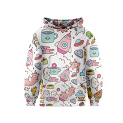 Set Kawaii Doodles Kids  Pullover Hoodie by Vaneshart