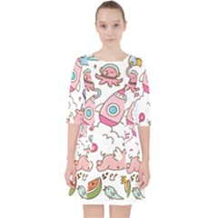 Set Kawaii Doodles Pocket Dress by Vaneshart