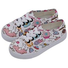 Set Kawaii Doodles Kids  Classic Low Top Sneakers by Vaneshart