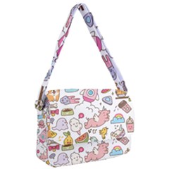 Set Kawaii Doodles Courier Bag by Vaneshart