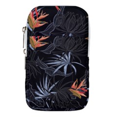 Exotic Flower Leaves Seamless Pattern Waist Pouch (large) by Vaneshart