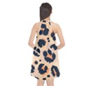 Leopard Pattern Funny Drawing Seamless Pattern Halter Neckline Chiffon Dress  View2